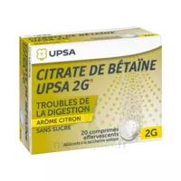 Citrate De Betaïne Upsa 2 G Comprimés Effervescents Sans Sucre Citron 2t/10 à  ILLZACH